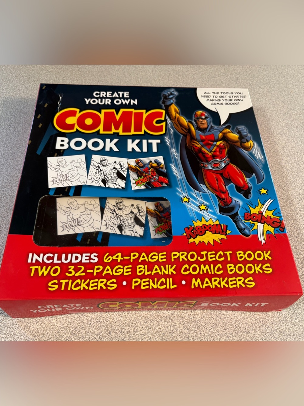Create Your Own Comic Book Kit - 64-page project book and more
